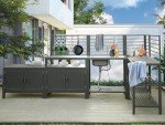 Domi 5-Piece Outdoor Kitchen Island Set
