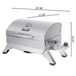 Royal Gourmet Portable Stainless Steel Tabletop Grill