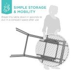 32" Round Folding Bar Table for Outdoor & Indoor Use