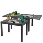 Kozyard Expandable Patio Dining Table for 4-6