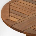 Tioman Hardwood Gateleg Round Patio Table