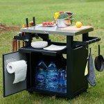 NUUK Outdoor Grill Cart with Storage Drawer