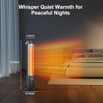 Infrared Electric Patio Heater with Remote Control