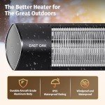 EAST OAK 1500W Waterproof Infrared Patio Heater