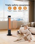 Aerozy Portable Electric Patio Heater with Remote