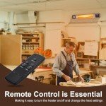 Uthfy 1500W Wall Mounted Outdoor Patio Heater