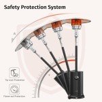 East Oak 55,000 BTU Outdoor Propane Patio Heater