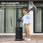 East Oak 55,000 BTU Outdoor Propane Patio Heater