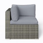 7-Piece All-Weather Grey Wicker Patio Set