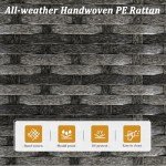 7-Piece All-Weather Grey Wicker Patio Set