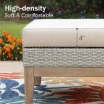 5-Piece Beige Patio Conversation Set by PHI VILLA