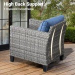 5-Piece Outdoor Wicker Patio Furniture Set