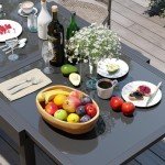 Expandable Aluminum Outdoor Dining Table for 6-8