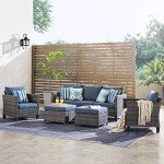 5-Piece Outdoor Wicker Patio Furniture Set