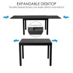 Kozyard Expandable Patio Dining Table for 4-6
