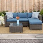 Wisteria Lane Outdoor Wicker Armless Sofa Set