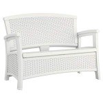 Suncast Lightweight Outdoor Loveseat with Storage