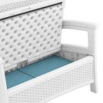 Suncast Lightweight Outdoor Loveseat with Storage