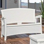 Suncast Lightweight Outdoor Loveseat with Storage