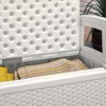 Suncast Lightweight Outdoor Loveseat with Storage