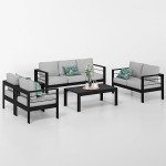 7-Piece Modern Outdoor Patio Furniture Set