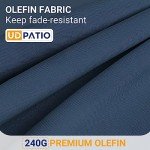 Outdoor Aluminum Sofa with Thick Cushions