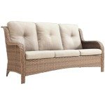 Belord 75-Inch Wicker Outdoor Couch 3-Seater