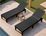 Adjustable Outdoor Chaise Lounge Chairs - Set of 2