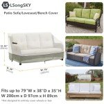 Waterproof 3-Seater Sofa Cover for Patios