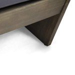 GDFStudio Gray Acacia Wood Outdoor Loveseat