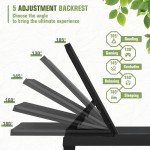 Adjustable Outdoor Chaise Lounge Chairs - Set of 2