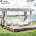 Waterproof 3-Seater Sofa Cover for Patios