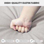 Belord 75-Inch Wicker Outdoor Couch 3-Seater