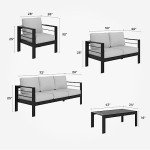 7-Piece Modern Outdoor Patio Furniture Set