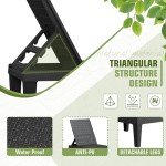 Adjustable Outdoor Chaise Lounge Chairs - Set of 2