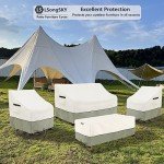 Waterproof 3-Seater Sofa Cover for Patios