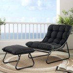 Comfy Dark Gray Outdoor Lounge Chair Set