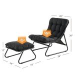 Comfy Dark Gray Outdoor Lounge Chair Set