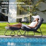 Comfy Dark Gray Outdoor Lounge Chair Set