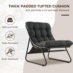 Comfy Dark Gray Outdoor Lounge Chair Set