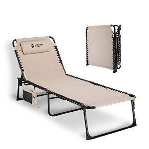Villey Oversize Folding Lounge Chair - Beige