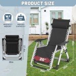 Slsy Zero Gravity Reclining Patio Lounge Chair