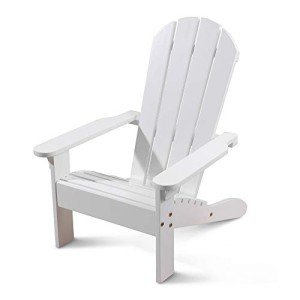 White Wooden Adirondack Chair for Kids