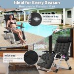 Slsy Zero Gravity Reclining Patio Lounge Chair