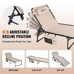 Villey Oversize Folding Lounge Chair - Beige