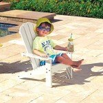 White Wooden Adirondack Chair for Kids