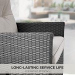 Adjustable Outdoor Recliner Chair with Olefin Cushion