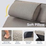 Belord Adjustable Wicker Outdoor Chaise Lounge Chair