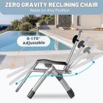 Slsy Zero Gravity Reclining Patio Lounge Chair