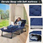 MOPHOTO 5-Position Heavy Duty Folding Lounge Chair